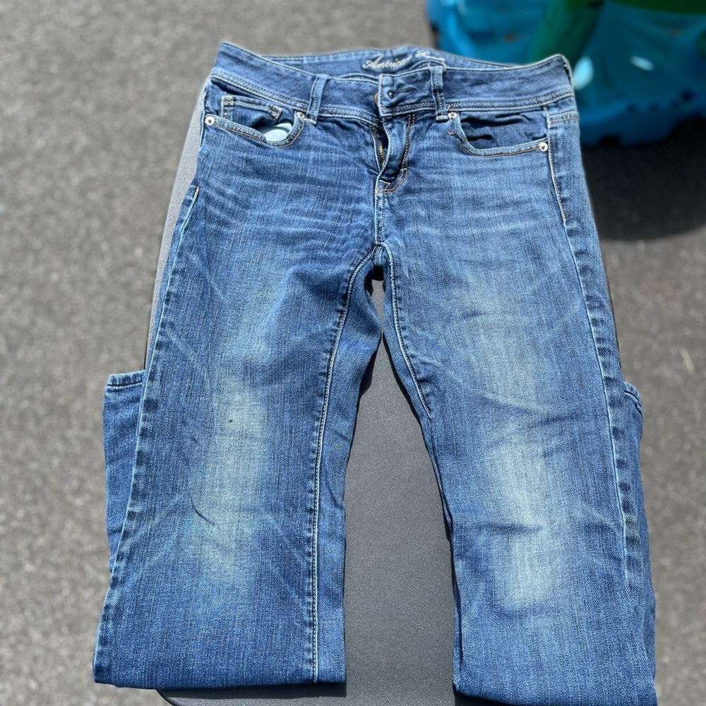American Eagle Outfitters Blue Straight Leg Jeans